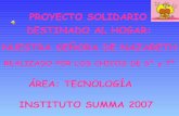 PresentacióN Fotos De Proyecto Solidario 2007 6ºY 7º