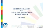 Memoria igualdad y derechos humanos muskiz 2012