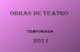 Obras de teatro - octubre 2011