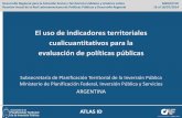 El uso de indicadores territoriales cualicuantitativos para la evaluación de políticas públicas / Ministerio de Planificación Federal, Inversión Pública y Servicios (Argentina)