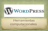 Herramientas computacionales wordpress