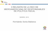 II Reunión de la Red Iberoamericana de Responsables de Política Fiscal / Fernando Soria Balseca - Ministerio de Finanzas (Ecuador)