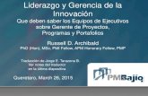 Liderazgo y Gerencia de la Innovacion, Marzo 26, 2015