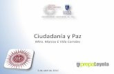 Ciudadanía y paz - Marcos Villa