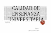 Calidad de enseñanza universitaria en el Perú
