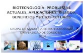 BIOTECNOLOGÍA: PROBLEMAS ACTUALES, APLICACIONES, RIESGOS, BENEFICIOS Y RETOS FUTUROS