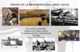 Crisis de la Restauración 2º Bachillerato. IES Santa Catalina 2015