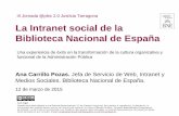 La Intranet social de la Biblioteca Nacional de España. Ana Carrilo