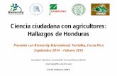 Ciencia ciudadana con agricultores: Hallazgos de Honduras