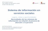 José Miguel Sánchez Redondo - Gerencia de Servicios : Sistema de información en servicios sociales