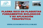PLASMA RICO EN PLAQUETAS FUNDAMENTOS BIOLOGICOS Y SU APLICACION TERAPEUTICA