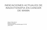 Indicaciones actuales de radioterapia en cancer de mama