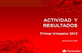 1T15 Actividad y Resultados Banco Santander