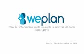 [Databeers] 27-11-2014 "Weplan, o cómo la información puede ayudarte a ahorrar de forma inteligente". Pablo Reaño