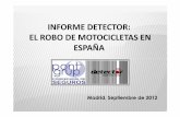 Informe sobre el Robo de motocicletas en España