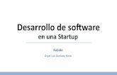 Presentación sobre desarrollo de software en una Startup