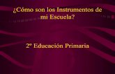 ¿Cómo son los Instrumentos de mi Escuela?