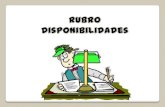 RUBRO DISPONIBILIDADES