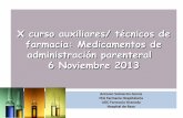 Curso para técnicos auxiliares de farmacia 2013-medicamentos de administración parenteral