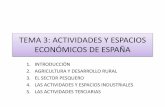 Tema 3: ACTIVIDADES Y ESPACIOS ECONÓMICOS DE ESPAÑA