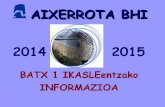 BATX 1 Informazio Saioa