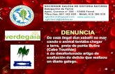 Denuncia realizada pola Sociedade Galega de Historia Natural e as Asociacións VERDEGAIA e ADEGA por un delicto de caza (Xabaril preto de Cabo Touriñan)