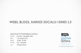 "Webs, Blogs, Xarxes Socials i Eines 2.0" per Digitals Girona al CoEspai