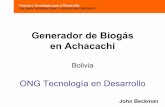 Proyecto Biogas Bolivia
