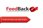 Portafolio Servicios FeedBack Comunicaciones Estratégicas