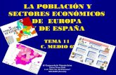 LA POBLACIÓN Y SECTORES ECONÓMICOS DE EUROPA Y ESPAÑA - 6º Primaria