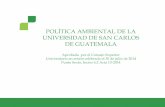 Política ambiental de la universidad san carlos de guatemala