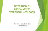 Experiencia en Ordenamiento Territorial de Colombia