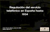 Historia de la regulación telefónica en España hasta 1924