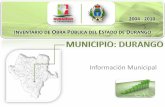 Durango - Inventario de Obra Pública 2004 - 2010