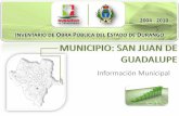 San Juan de Guadalupe - Inventario de Obra Pública 2004 - 2010