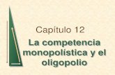 Capítulo 12 la competencia monopolística y el oligopolio