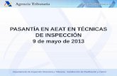 Pasantía en AEAT en técnicas de inspección / Agencia Estatal de Administración Tributaria (AEAT) de España