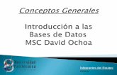 Conceptos generales de Bases de Datos