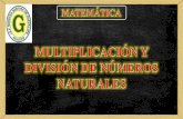 C2 mate   multiplicación y división de números naturales - 1º