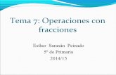 Tema 7: operaciones con fracciones