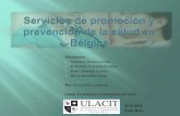 Servicios de promoción y prevención de la salud en Bélgica