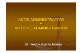 Acto adminstrativo y acto de administracion