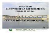 Aumento capacidad embalse hidroeléctrica URRA I