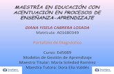Portafolio Diagnóstico "MOGESA" Diana Yisela Cabrera. Matricula A01680349