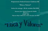 Preparatoria Federal lázaro Cárdenas III - Etica y Valores I
