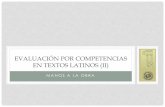 Evaluación por competencias en textos latinos (II)