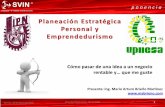 Conferencia Planeación Estratégica Personal y Emprendedurismo. IPN-UPIICSA 2015