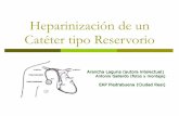 Heparinización de un Catéter tipo Reservorio