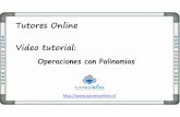 Operaciones con Polinomios - Clases de matemáticas -  Tus Matemáticas Online