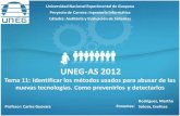UNEG-AS 2012-Pres11: Métodos usados para abusar de las nuevas tecnologías